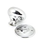 polished chrome 49mm mushroom mortice/rim knob set