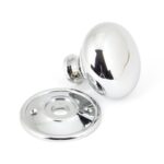 polished chrome 49mm mushroom mortice/rim knob set