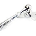 polished chrome locking reeded fastener
