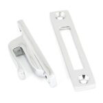 polished chrome locking reeded fastener