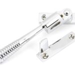 polished chrome night vent locking reeded fastener