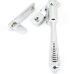 polished chrome night vent locking reeded fastener