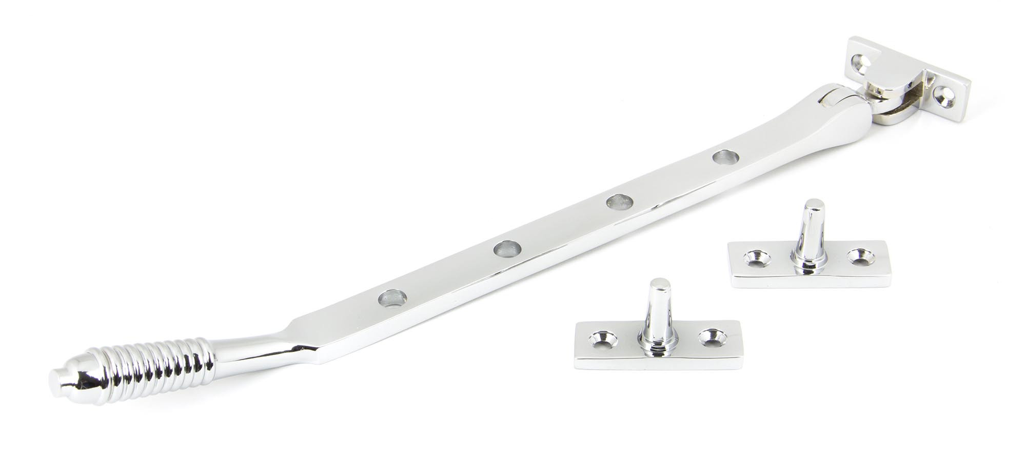 polished chrome 10" reeded stay