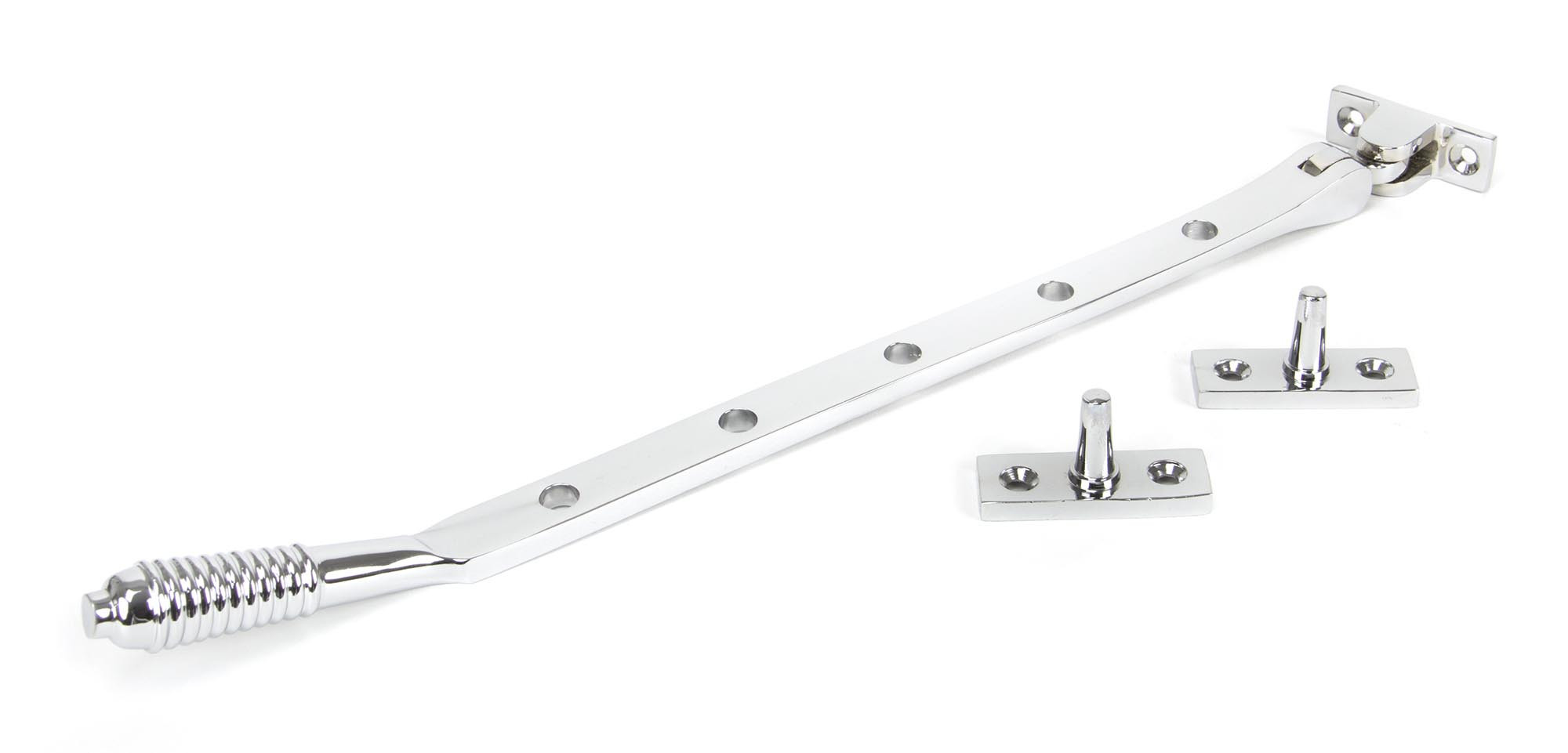 polished chrome 12" reeded stay