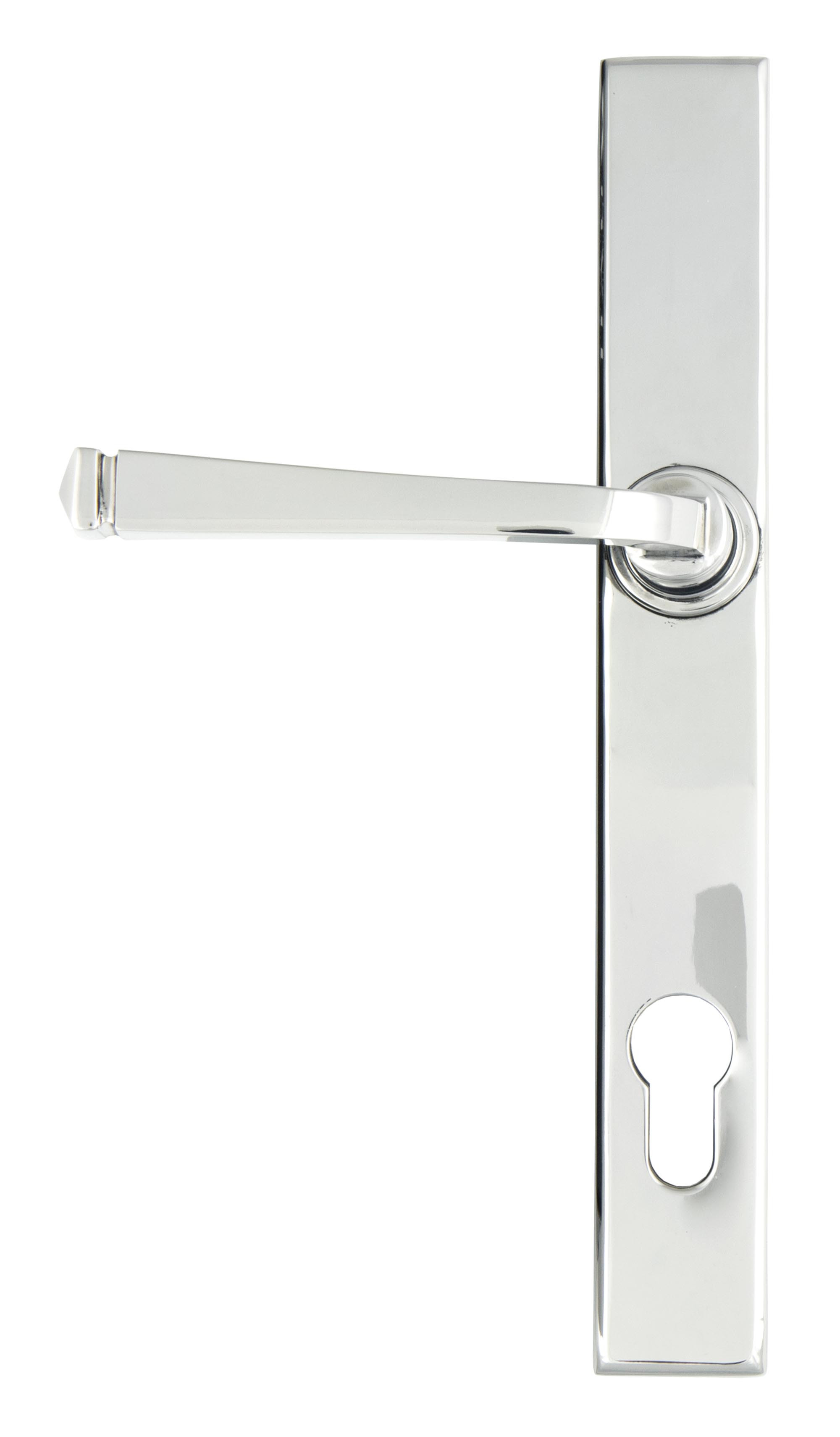 polished chrome avon slimline lever espag. lock set