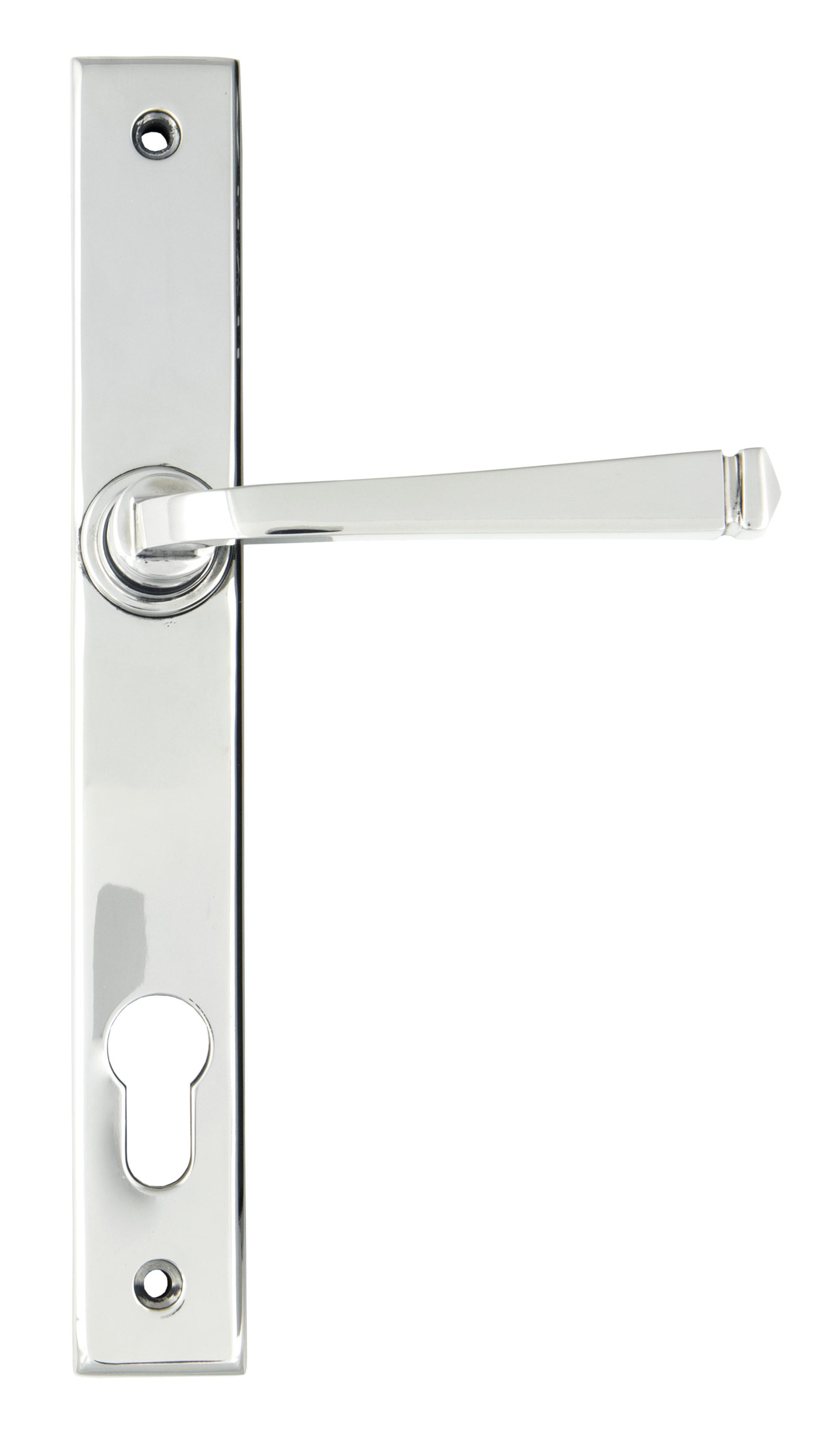 polished chrome avon slimline lever espag. lock set