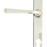 polished nickel avon slimline lever espag. lock set