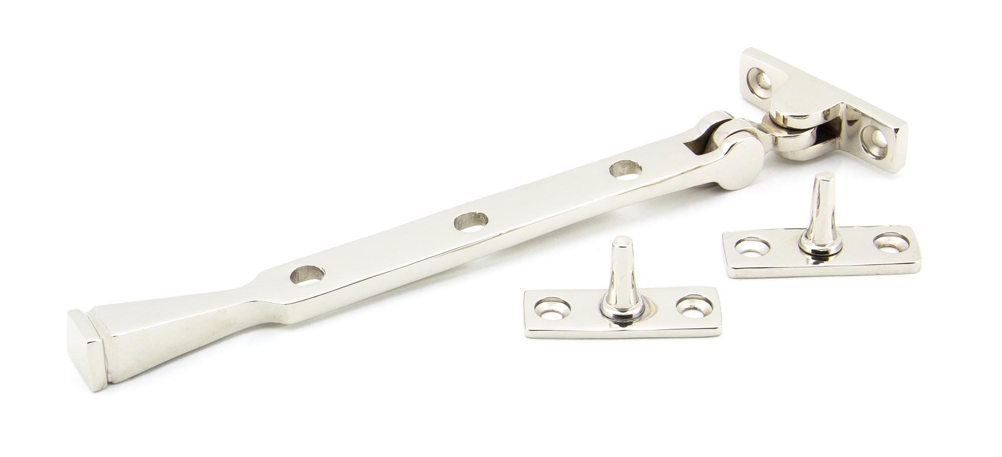 polished nickel 8" avon stay