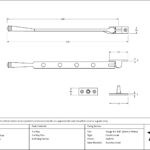 aged brass 10" avon stay