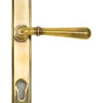 aged brass newbury slimline lever espag. lock set