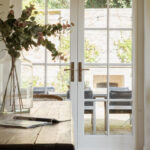 aged brass newbury slimline lever espag. lock set