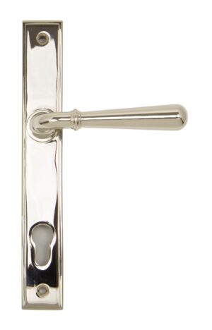 polished nickel newbury slimline lever espag. lock set