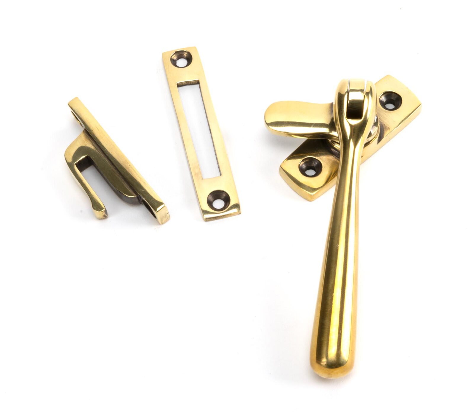 aged brass locking newbury fastener