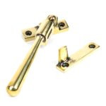 aged brass night vent locking newbury fastener