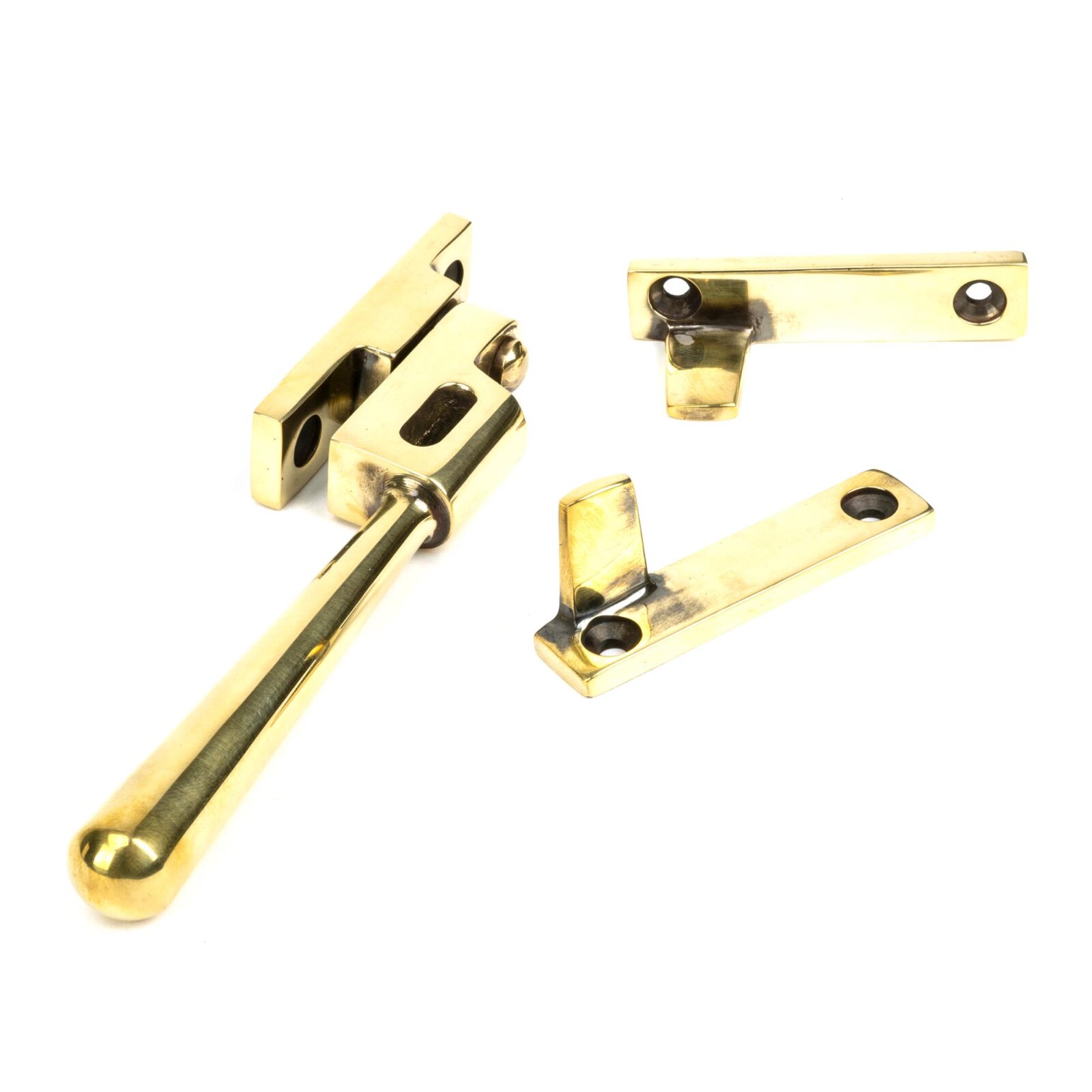 aged brass night vent locking newbury fastener