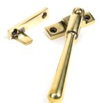 aged brass night vent locking newbury fastener