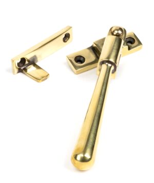 aged brass night vent locking newbury fastener