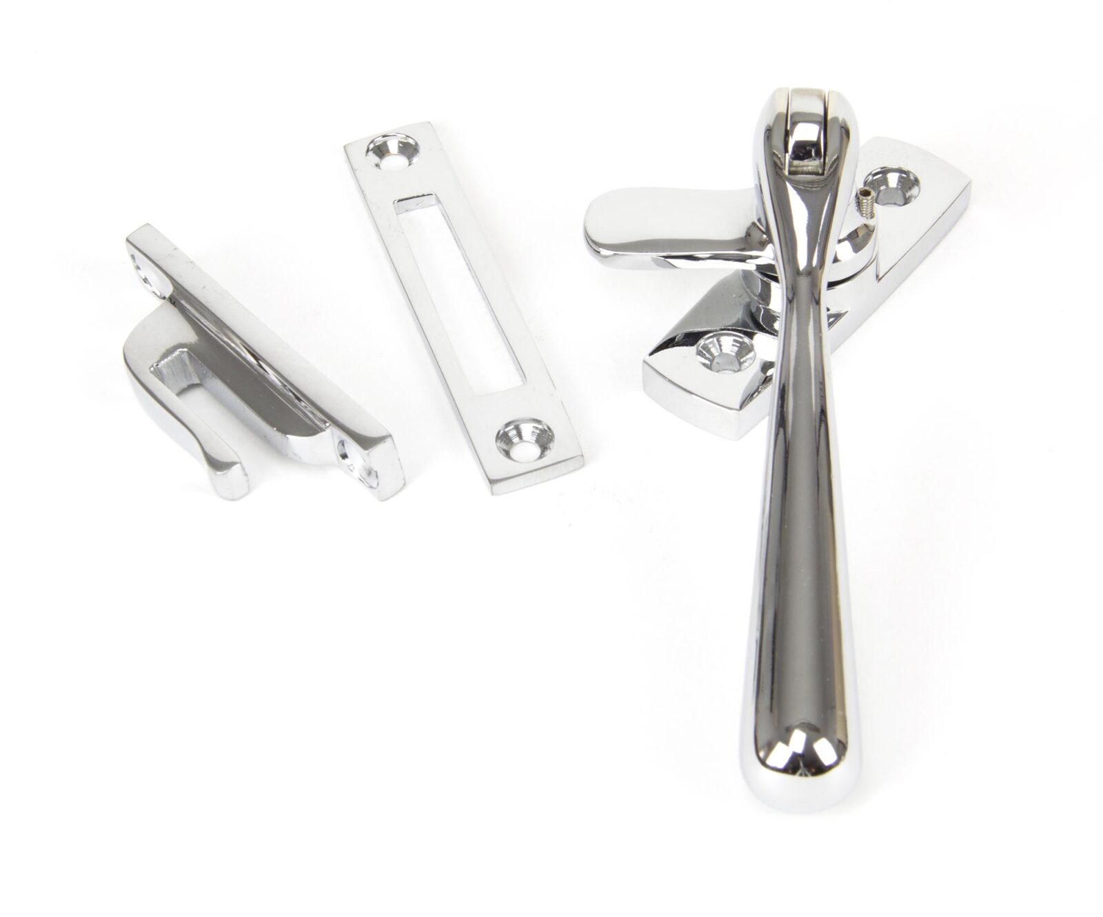polished chrome locking newbury fastener