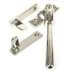 polished nickel night vent locking newbury fastener