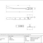 polished nickel 8" newbury stay