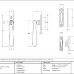 aged bronze locking newbury fastener