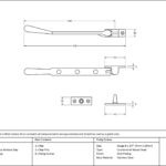 aged bronze 8" newbury stay