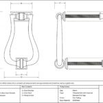 external beeswax slimline art deco door knocker