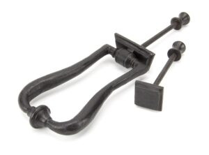 external beeswax slimline art deco door knocker