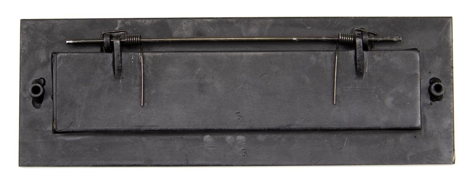 external beeswax large letter plate