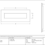 external beeswax small letter plate