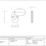 external beeswax oval escutcheon & cover