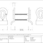 external beeswax 50mm euro door pull (back to back fixings)