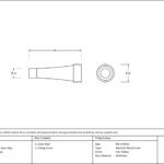 aged bronze projection door stop