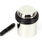 polished nickel floor mounted door stop