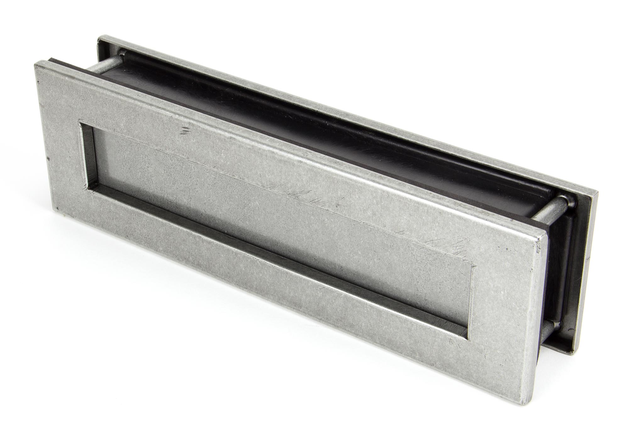 pewter traditional letterbox
