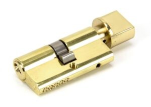 lacquered brass 30/30 euro cylinder/thumbturn