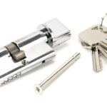 polished chrome 30/30 euro cylinder/thumbturn