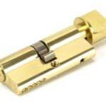 lacquered brass 35/35 euro cylinder/thumbturn