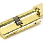 lacquered brass 40/40 euro cylinder/thumbturn