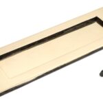 aged brass large letter plate