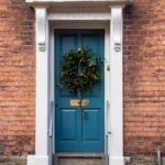aged brass large letter plate