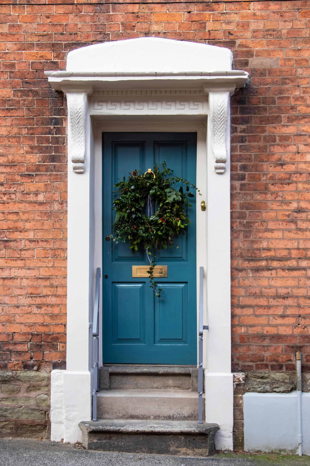 aged brass large letter plate