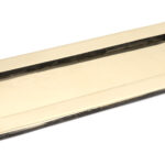 aged brass large letter plate