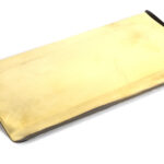 aged brass small letter plate cover