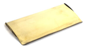 aged brass small letter plate cover