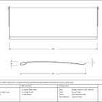 aged brass large letter plate cover