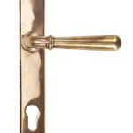 polished bronze newbury slimline lever espag. lock