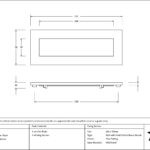 polished bronze small letter plate