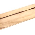 polished bronze large letter plate