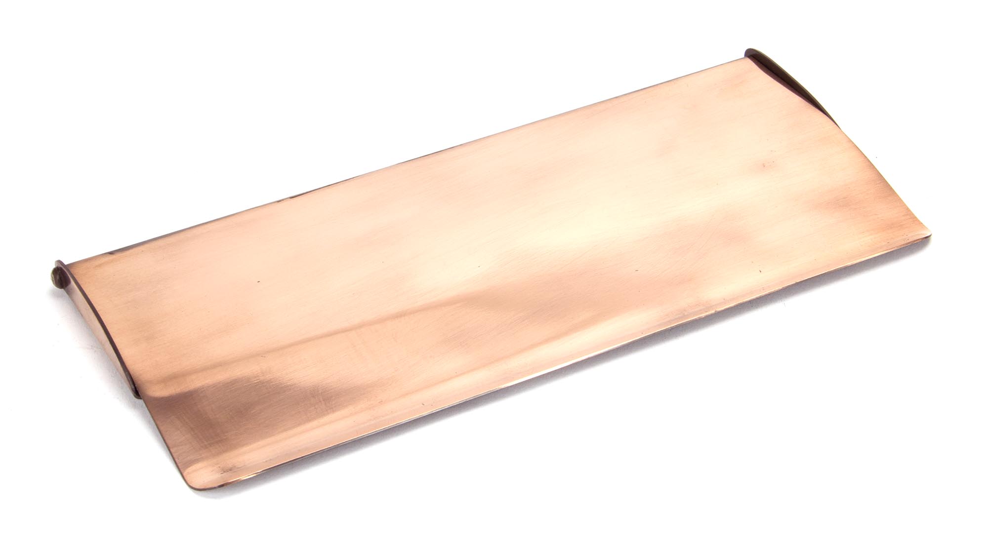 polished bronze small letter plate cover